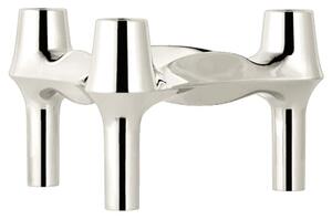 STOFF - BMF Lysestage - Ljusstake - Chrome - H6,5 x Ø11,7 cm