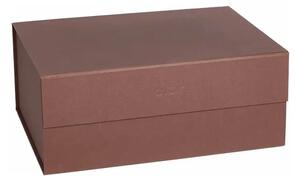 OYOY LIVING - Hako Storage Box - A4 - Förvaringslådor - 308 Dark Caramel - H15 x L33 x W25 cm
