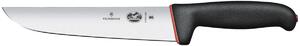 Victorinox Slaktarkniv Fibrox Dual Grip rak; Bladlängd 20 cm, 33 cm (L); Silverfärg/Svart/Röd