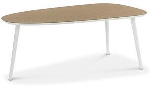 Beat droppformat soffbord 120 cm - Kork/Vit - Soffbord i trä, Soffbord, Bord