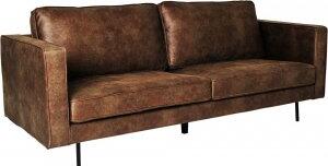 Balbus 3-sits soffa - Mörkbrun