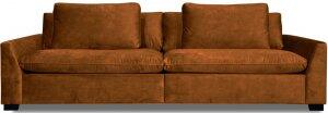 Gabby 4-sits soffa i bronsbrun sammet