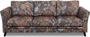 Ekerö 3-sits soffa i blommigt tyg - Eden Parrot Brown
