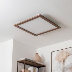 Eglo - LED fäst panel SALOBRENA-RW WOOD LED/34W/230V 2700/4000K mörkbrun