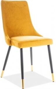 2 st Piano matstol - Orange sammet - Klädda & stoppade stolar, Matstolar & Köksstolar, Stolar