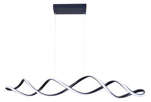 LED ljuskrona med textilsladd INFINITO LED/43W/230V svart