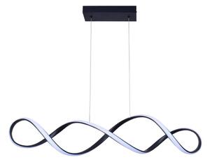 LED ljuskrona med textilsladd INFINITO LED/34W/230V svart