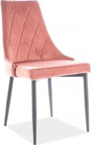4 st Adyson matstol - Rosa sammet - Klädda & stoppade stolar, Matstolar & Köksstolar, Stolar