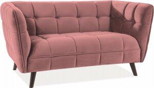 Renae 2-sits soffa - Röd sammet