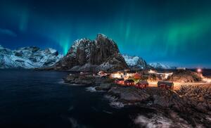 Fotografi Dancing over Hamnoy, Javier de la