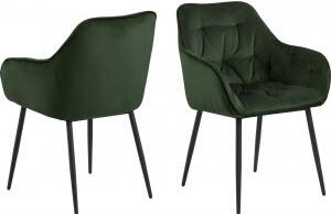 2 st Brooke karmstol - Grön/svart