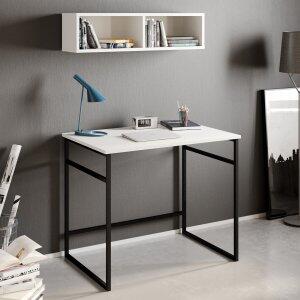 Gama skrivbord 90x60 cm - Vit/svart - Övriga kontorsbord & skrivbord, Skrivbord, Kontorsmöbler