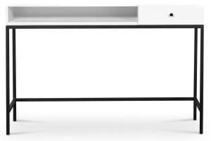 Stilo V.2 Skrivbord med låda 120 cm Vit/Svart