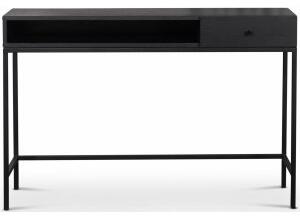Stilo V.2 Skrivbord med låda 120 cm svartbetsad ek - Övriga kontorsbord & skrivbord, Skrivbord, Kontorsmöbler