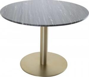 Kvarnbacken matbord 106 cm - Mörk marmor/mässing