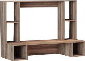 Vilma skrivbord 120x45 cm - Valnöt - Skrivbord med hyllor | lådor, Skrivbord, Kontorsmöbler
