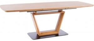 Santiago matbord 160-220 cm - Ek/svart - Övriga matbord, Matbord, Bord