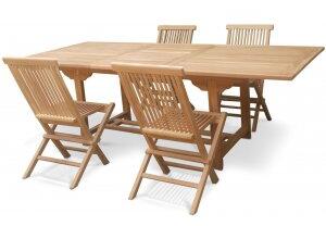 Edenryd matgrupp innehållande matbord 160-210 cm inkl 4 st Edenryd stolar - Teak