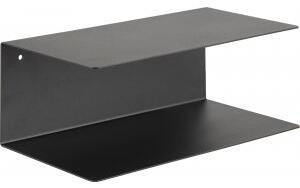 Joliet svart vägghylla / sängbord 35x14x20 cm