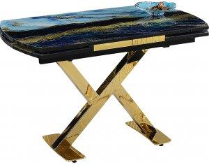Camli matbord 120-180 cm - Guld/svart - Övriga matbord, Matbord, Bord