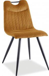 2 st Orfe matstol - Orange manchester - Klädda & stoppade stolar, Matstolar & Köksstolar, Stolar