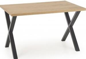 Gambon matbord med kryssben 120 cm - Ekfaner/svart - Övriga matbord, Matbord, Bord