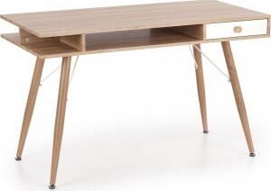 Miriam skrivbord 120x60 cm - Sonoma ek/vit - Skrivbord med hyllor, Skrivbord, Kontorsmöbler
