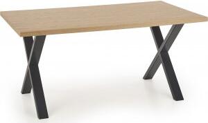 Gambon matbord med kryssben 160 cm - Ekfaner/svart - Övriga matbord, Matbord, Bord