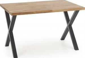Gambon matbord med kryssben 120 cm - Ek/svart - Övriga matbord, Matbord, Bord