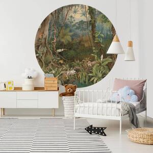 WallArt Tapet cirkelformad In the Jungle 142,5 cm