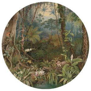 WallArt Tapet cirkelformad In the Jungle 142,5 cm