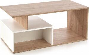 Arely soffbord 110x 55 cm - Sonoma ek/vit - Soffbord i trä, Soffbord, Bord