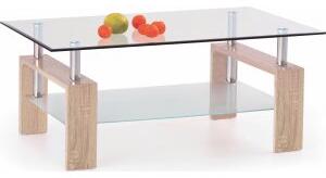 Paisley soffbord 110 cm - Sonoma ek - Glasbord, Soffbord, Bord