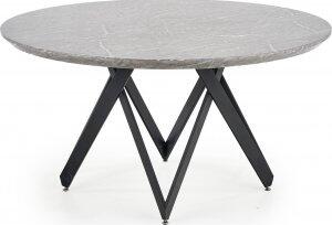 Orcan runt matbord Ø140 cm - Grå marmor/svart - Ovala & Runda bord, Matbord, Bord