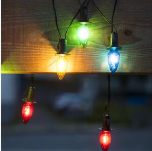 Förlängnings-LED-slinga CONE FILAMENT 20xE10 14m flerfärgad/varmvit IP44