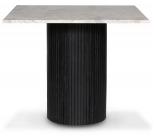 Decibel runt matbord 90x90 cm - Svart / Beige marmor - Ovala & Runda bord, Matbord, Bord