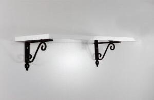 Retro vägghylla - Svart/vit - Soffbord i marmor, Marmorbord, Bord