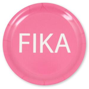 Glasunderlägg - FIKA, Rosa