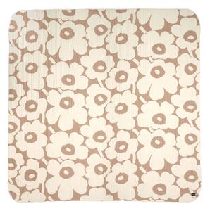 Marimekko - Unikko bed spread 260x260 cm linen, off white - Sängöverkast - Beige