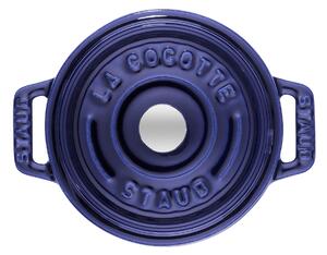 Staub La Cocotte Minigryta 10 cm, Rund, Mörkblå, Gjutjärn
