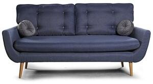 Marie 2-sits soffa - Aura 14 - Blå, Mörkbruna