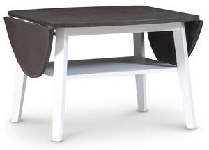 Beatrix soffbord med fällklaffar 70/95/120 x 70 cm - Brunbetsad ek - Inga hjul