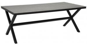 Stokke matbord 200 cm - Grå/svart