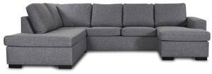 Solna U-soffa 304 cm - Vänster + Möbelvårdskit för textilier
