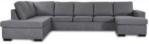 Solna U-soffa XL 364 cm - Vänster + Möbelvårdskit för textilier