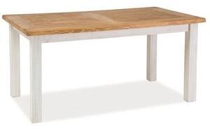 Vimle 160 cm matbord - Vit/furu - Soffbord i marmor, Marmorbord, Bord