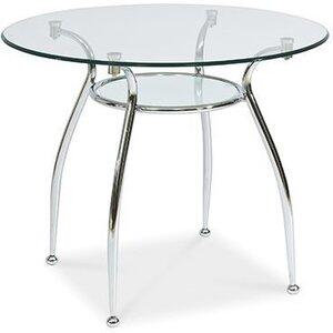 Sarasota matbord Ø90 cm - Krom - Matbord med glasskiva, Matbord, Bord