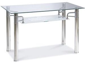 Matbord Michelle 120 cm - Krom - Matbord med glasskiva, Matbord, Bord