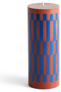 HAY - Column Candle Medium - Brown and blue - Ljus - Brun,Blå
