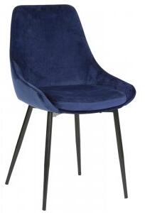 2 st Theo stol - Blå sammet - Klädda & stoppade stolar, Matstolar & Köksstolar, Stolar